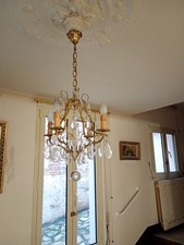 Lustre en bronze à quatre