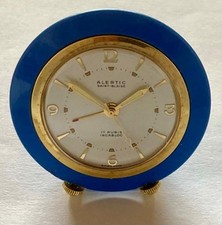 Vintage Swiss Memovox-type Travel Alarm Clock: Saint-Blaise "Alertic"
