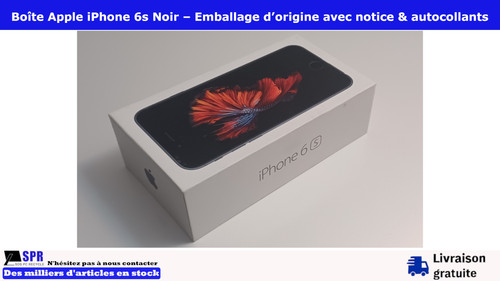 Boîte apple iphone noir - boîte,