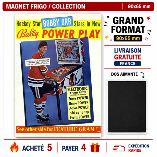 Magnet frigo flipper power - frigo,