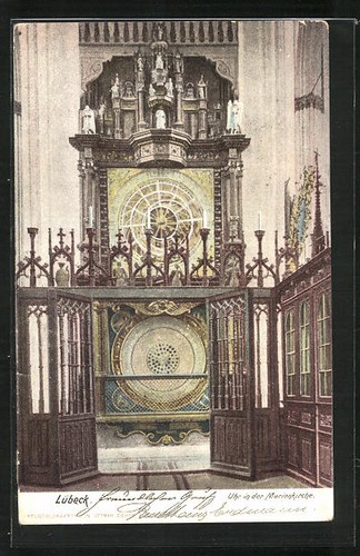 Lübeck horloge dans - lübeck,,