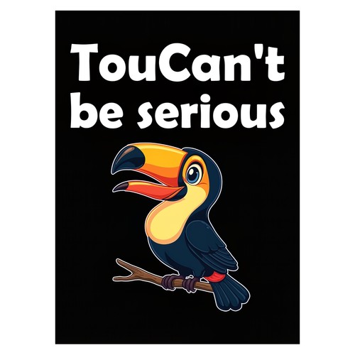Affiche toucan amusant - de,