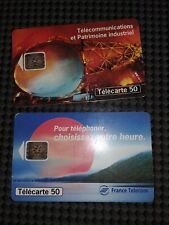 Lot 2 telephone cards France telecom telecard 50 units set