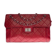 Sac CHANEL 2.55 en Cuir Rouge - 100096
