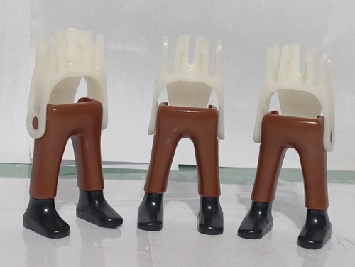 Playmobil jambes marron - x3,