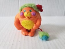 Vintage 1986 Mattel Pocket Popples Orange Puzzle Popple Mini Plush Stuffed Toy