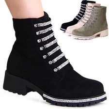 Bottes Biker En Velours À