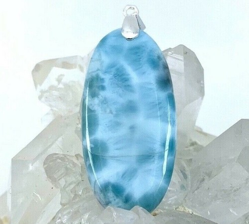 Pendentif larimar pierre - pendentif,
