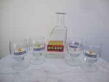 lot de 4 verres RICARD  , 17