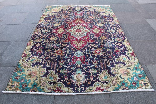 Tapis vintage fait main - tapis,