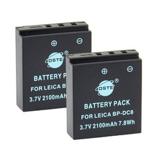2-Pack Rechange Batterie pour Leica BP-DC8 X-Vario MINI-M X-typ113 X1 X2 Caméra
