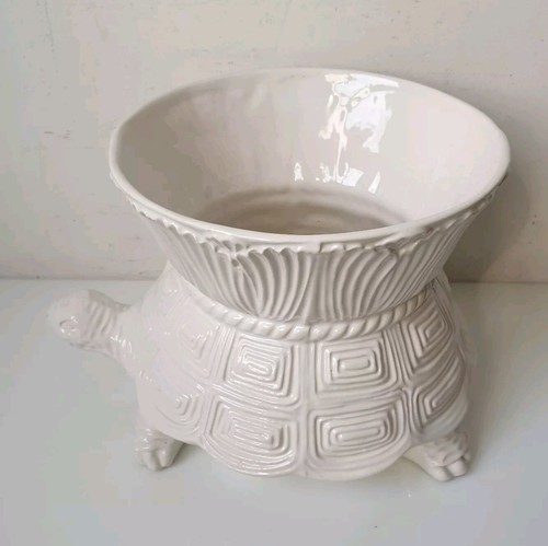Vase cache pot tortue faience - vase,