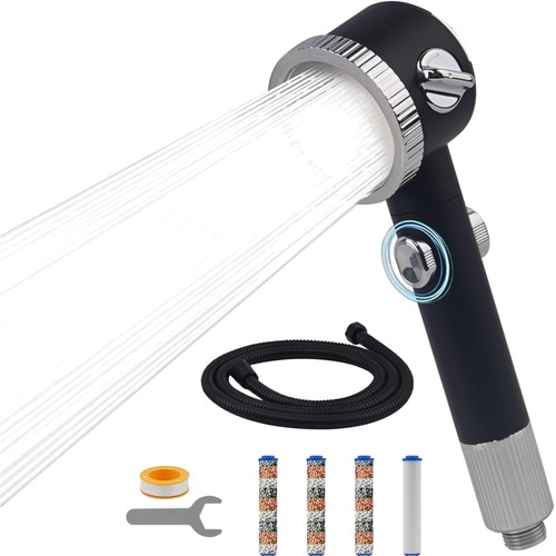 Pommeau douche noir avec - pommeau,