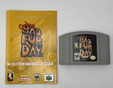 Conker's Bad Fur Day Nintendo 64 N64 2002 W/ Manual *Tested Working*