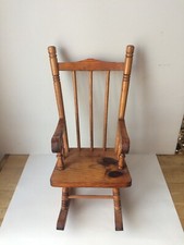 ancien fauteuil rocking chair de poupée
