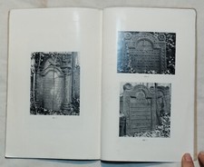 RARE LIVRE DU CIMETIÈRE JUIF