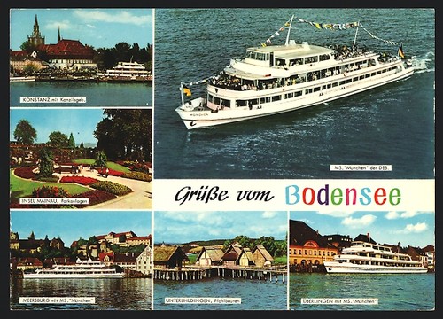 Carte postale bateau moteur - carte,