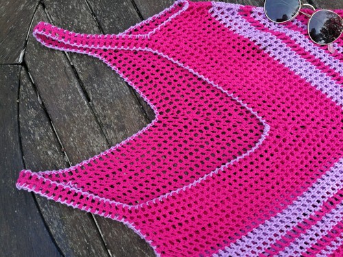 Robe plage crochet fait main
