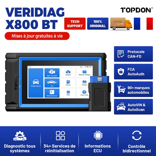 Topdon x800bt obd - vd,