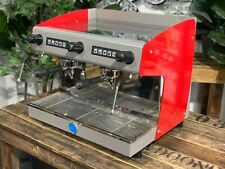 CARIMALI PRATICA E2 2 GROUP HIGH CUP RED ESPRESSO COFFEE MACHINE