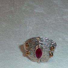 bague africaniste en argent