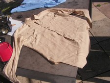 CHEMISE MILITAIRE CREME SATIN