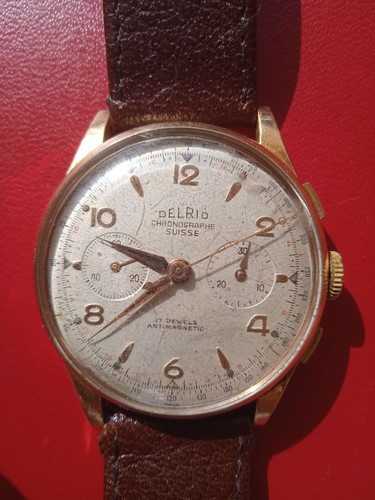 Montre suisse delrio jaune - suisse,