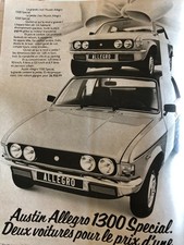 Publicité Vintage Advertising AUSTIN ALLEGRO 1300 Spécial (Nov. 1978)