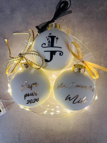 Boule noël personnalisée - boule, de