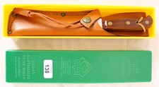 Antique PUMA 12 6390 Hunting Knife, Jaracanda Handle, 1990, Case & O Box