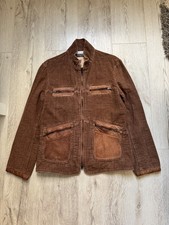 Collection Privee? Women's Cotton Leather Jacket Size 42 (L) Large Made in Italy