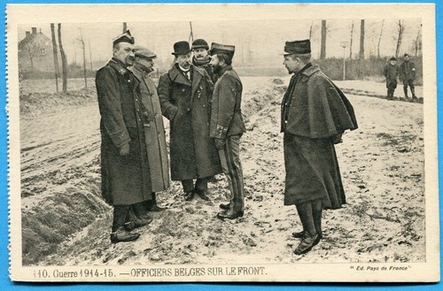 Cpa officiers belges sur - belges,