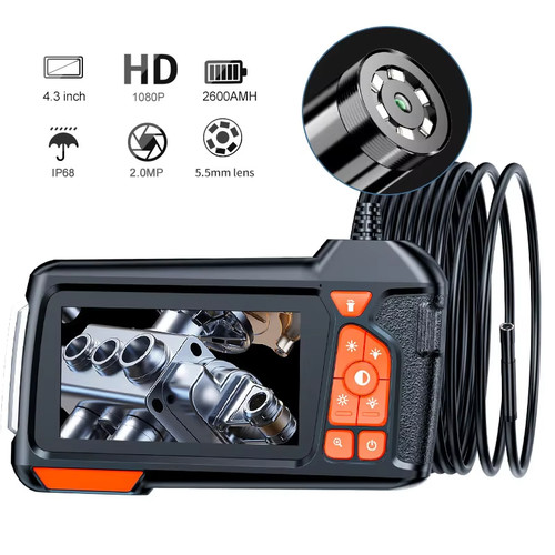 Caméra endoscopique lcd - caméra, 4.3"