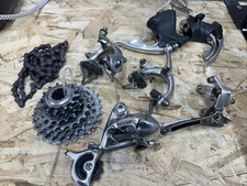 Vintage Campagnolo 8 Speed Partial Groupset 3x8 Triple Long Cage Derailleur