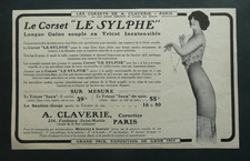 PUBLICITE 1914.. Le Corset "LE