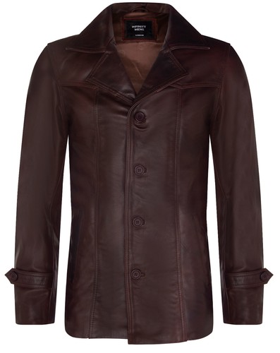 Veste trench cuir - trench, en