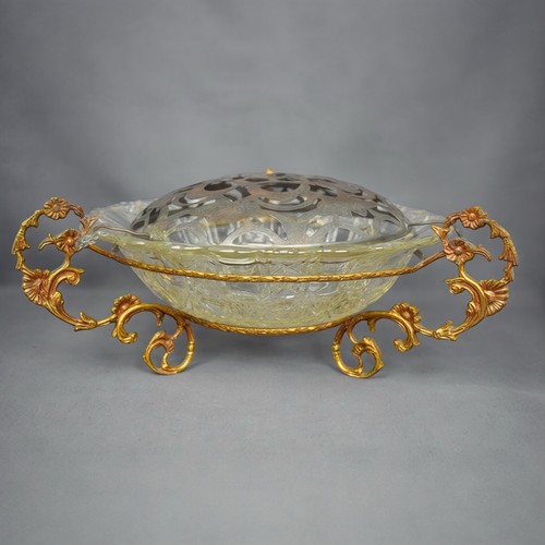 Ancien plat soupière verre - soupière,
