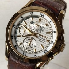 Seiko Premier Perpetual Calendar 7T86-0AA0 Quartz Watch Tested Vintage Style