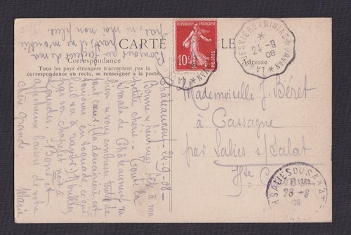 Carte postale châteauneuf - postale,