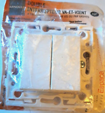 ARNOULD 50402 = 60102 Double Interrupteur Va et Vient 10AX 250V ESPACE avec grif