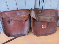 paire de sacoches en cuire