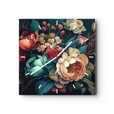 Horloge murale en verre