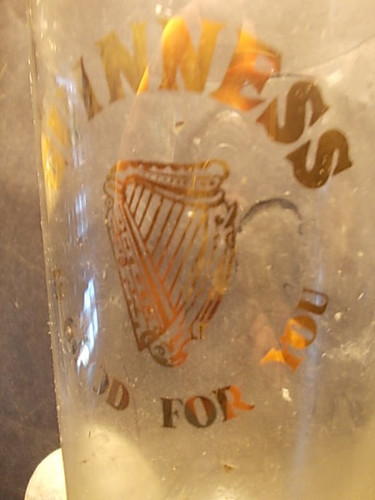 Verre bière 1960 guinness - verre, à
