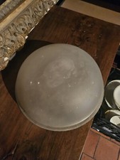 Coupe Art Deco lustre en verre moulé Blanche Petitot Degué Muller des hanots 