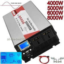 4KW 5KW 6KW 8KW Max 12V 24V 48V 72V Pure Sine Wave Converter Power onduleur Kit