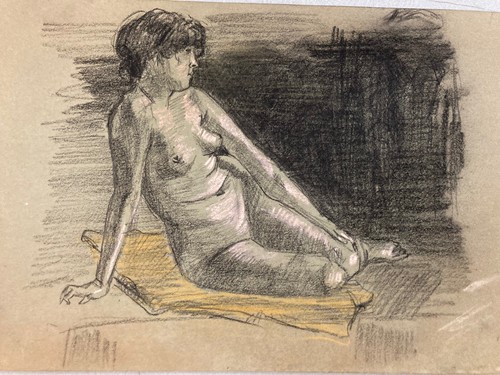 Beau dessin ancien crayon - ancien,