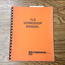 Lombardini 7LD 710 720 723 725 SERVICE WORKSHOP REPAIR MANUAL DIESEL ENGINE BOOK