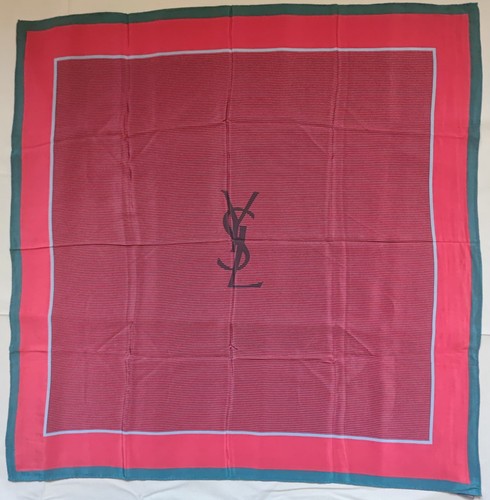 Foulard soie yves saint - soie,