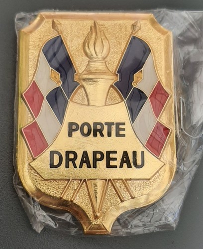 Insigne officiel porte drapeau - insigne,