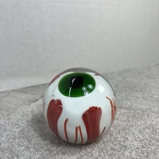 ZOMBIE EYE GLASS PAPERWEIGHT EYEBALL HAND MADE